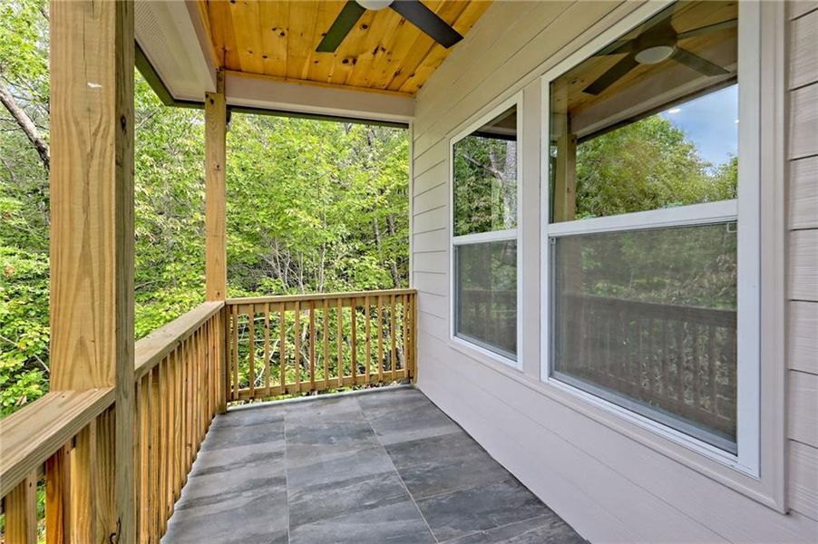 Exterior details and patio area of a home in , Clayton (Image 50).