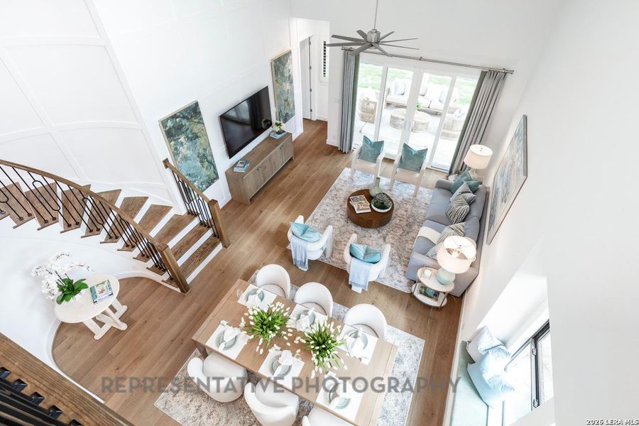 Furnished interior view inside a new home in Davis Ranch, San Antonio (Image 35).