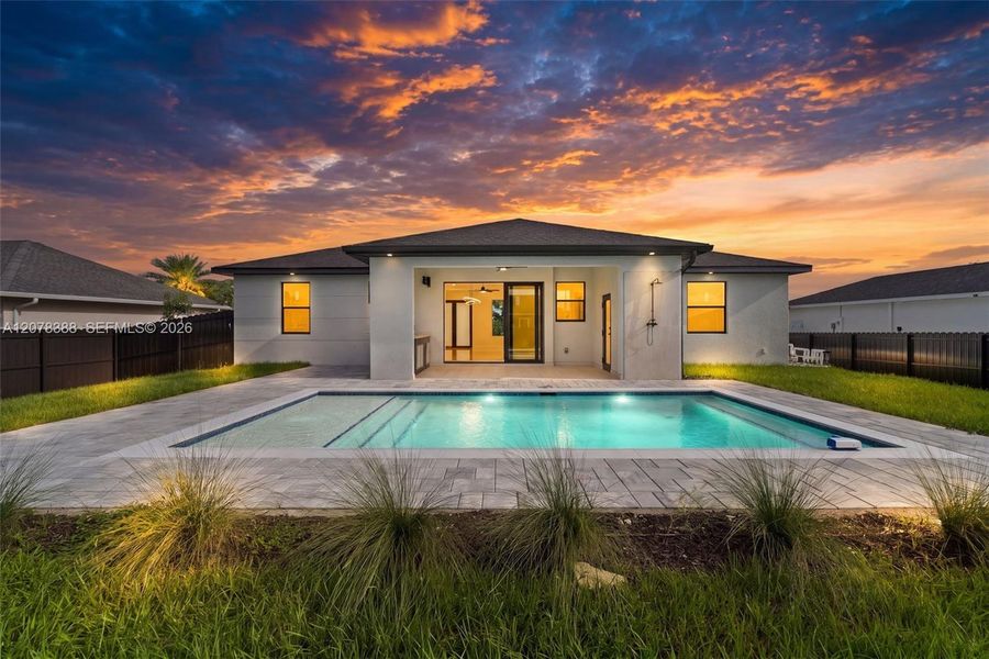 Exterior details and patio area of a home in , Cape Coral (Image 29).