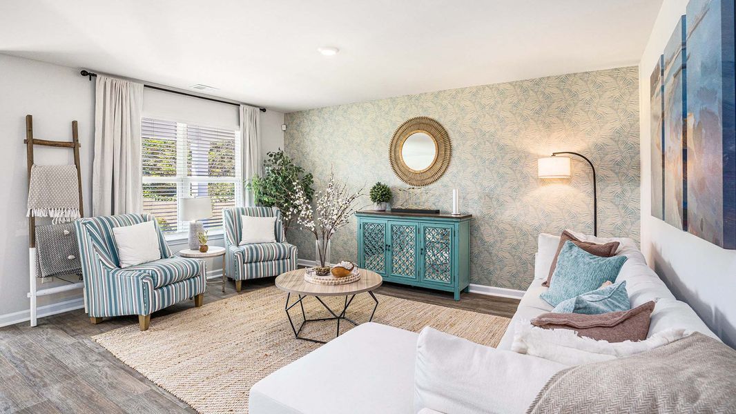 Furnished interior view inside a new home in The Meadows at Wildwood Village, Shallotte (Image 11).