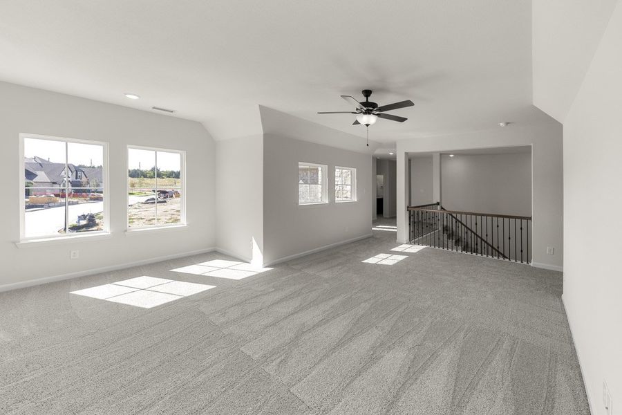 Representative unfurnished interior of a home built from the Preston by Pacesetter Homes in Park Hills, Rockwall (Image 32). Representative unfurnished interior of a home built from the Preston by Pacesetter Homes in Park Hills, Rockwall (Image 32).