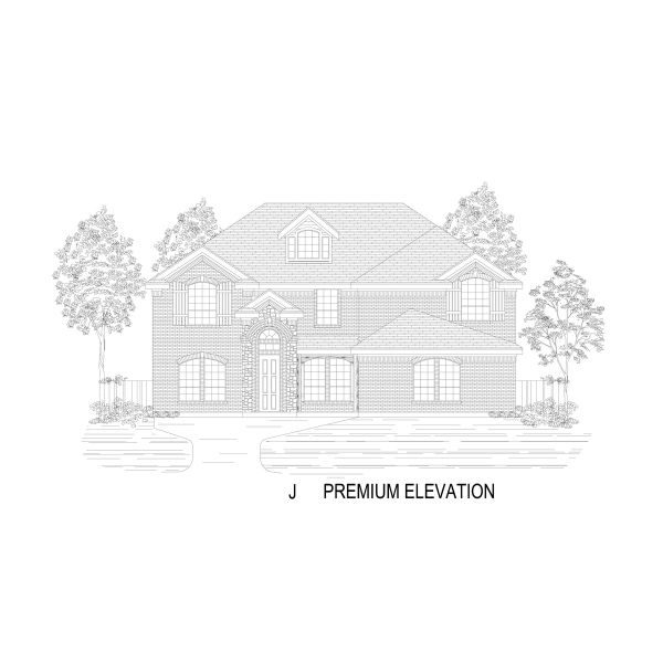 Representative rendering of the exterior for the Crestwood 2FSW by First Texas Homes (Image 17). Representative rendering of the exterior for the Crestwood 2FSW by First Texas Homes (Image 17).