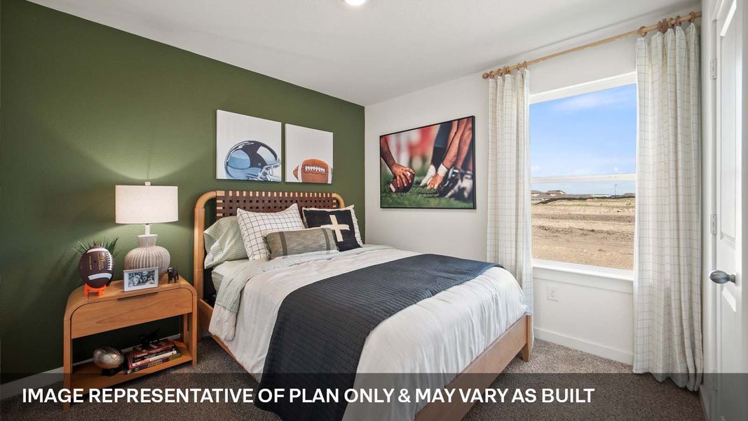 Furnished interior view inside a new home in Trails at Wildhorse, Austin (Image 13).
