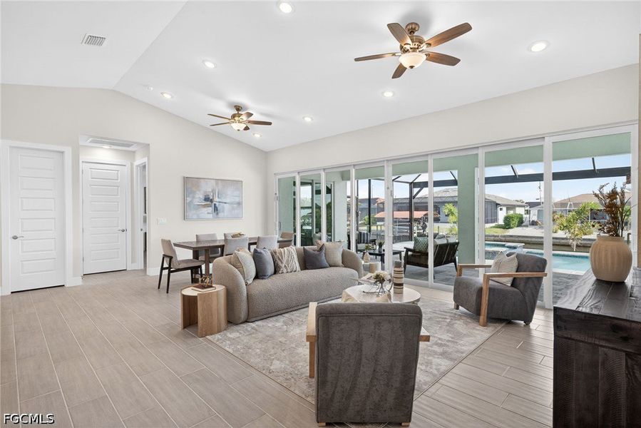 Furnished interior view inside a new home in Cape Coral, Cape Coral (Image 5).