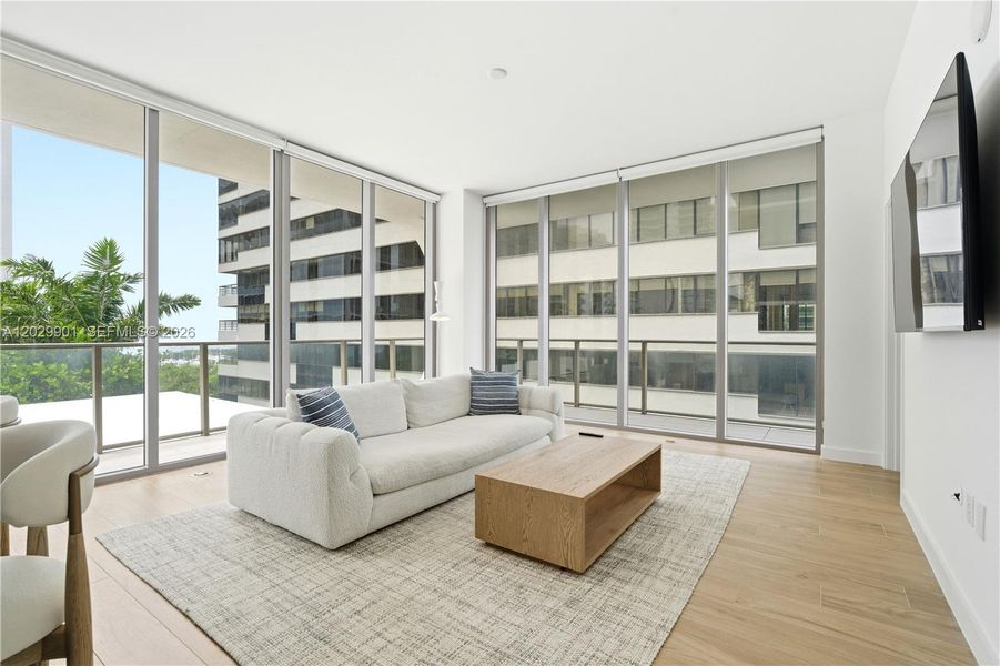 Furnished interior view inside a new home in , Miami (Image 14).