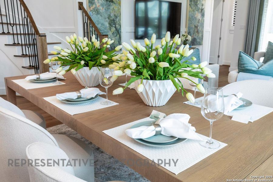 Furnished interior view inside a new home in Prominence, San Antonio (Image 9).