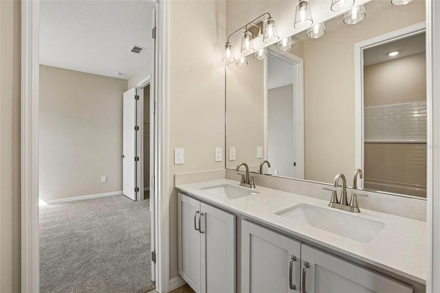 Furnished interior view inside a new home in Oakfield Trails, Parrish (Image 12). Furnished interior view inside a new home in Oakfield Trails, Parrish (Image 12).