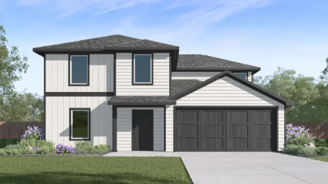 Representative exterior photo of a completed home built from the Cooper by D.R. Horton in Skybridge, Corpus Christi, TX (Image 1). Representative exterior photo of a completed home built from the Cooper by D.R. Horton in Skybridge, Corpus Christi, TX (Image 1).