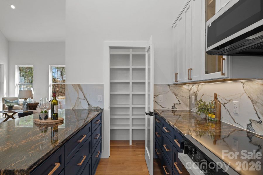 Furnished interior view inside a new home in , Asheville (Image 32).