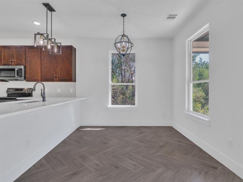 Furnished interior view inside a new home in , Granbury (Image 7). Furnished interior view inside a new home in , Granbury (Image 7).