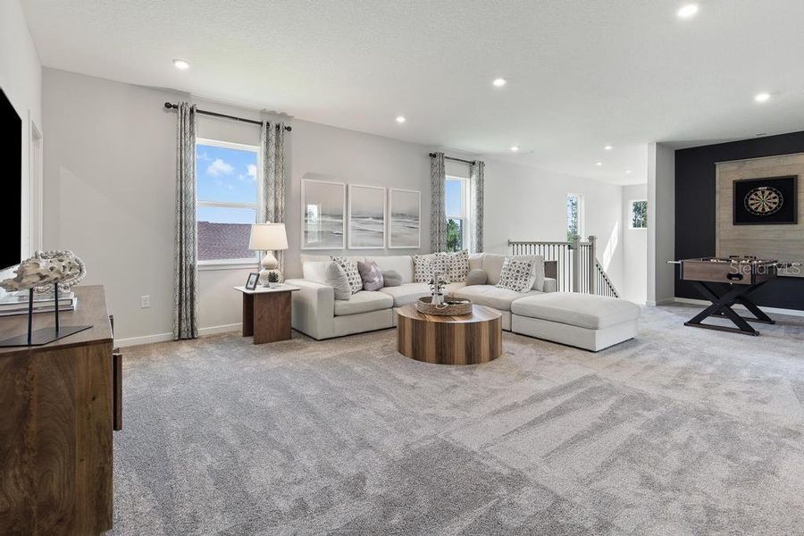 Furnished interior view inside a new home in Seminole Palms, Palm Coast (Image 11).