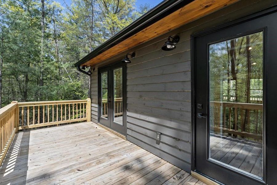 Exterior details and patio area of a home in , Morganton (Image 21).
