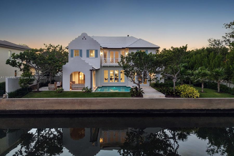 Front exterior of a new home in , Palm Beach, FL, highlighting curb appeal (Image 28). Front exterior of a new home in , Palm Beach, FL, highlighting curb appeal (Image 28).