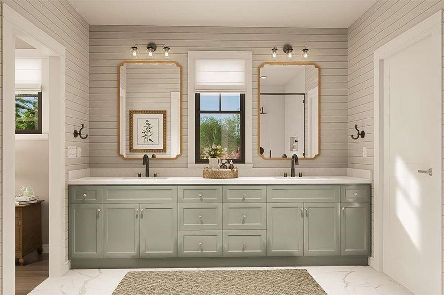 Furnished interior view inside a new home in Echo Grove, Poolville (Image 9).