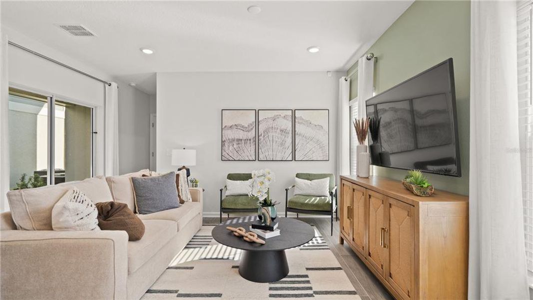 Furnished interior view inside a new home in Wellness Ridge, Clermont (Image 4).