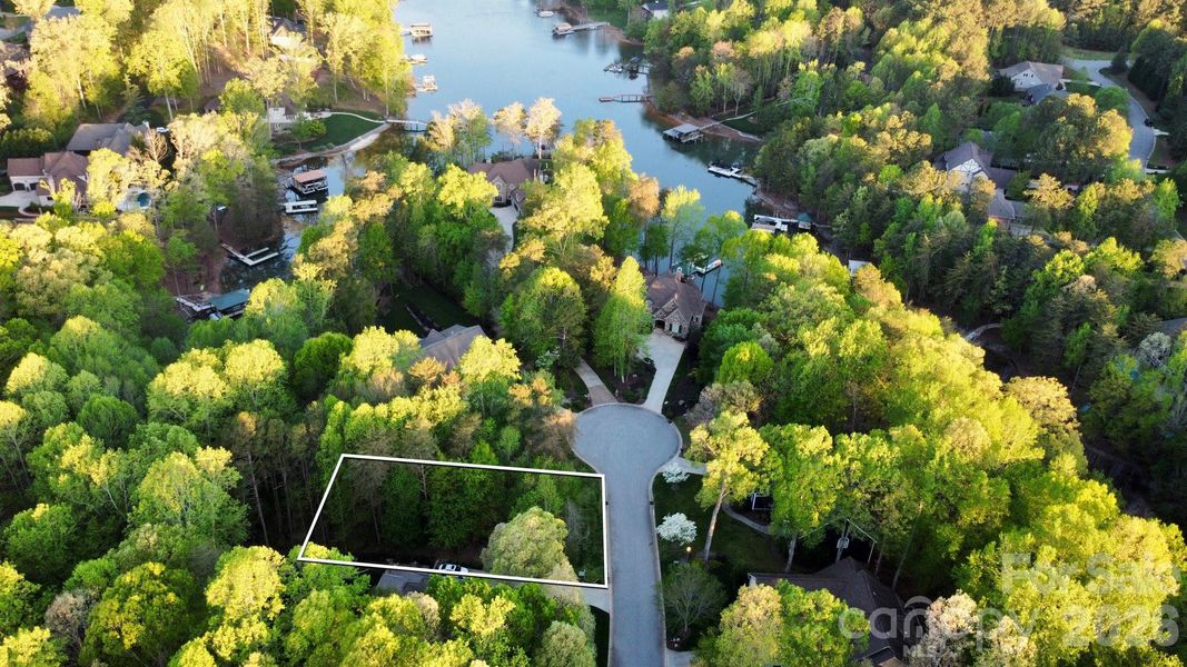 This dreamy lot is on a quiet cul de sac and the lake!