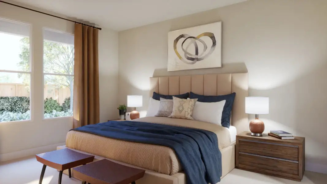 Furnished interior view inside a new home in Freedom at Anthem, Kyle (Image 9).