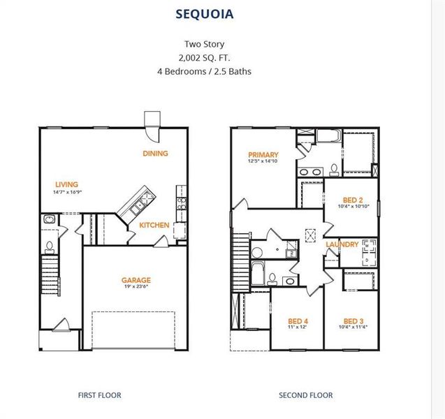 2D floor plan layout of this home in Treaty Oak, Granbury, TX (Image 4).