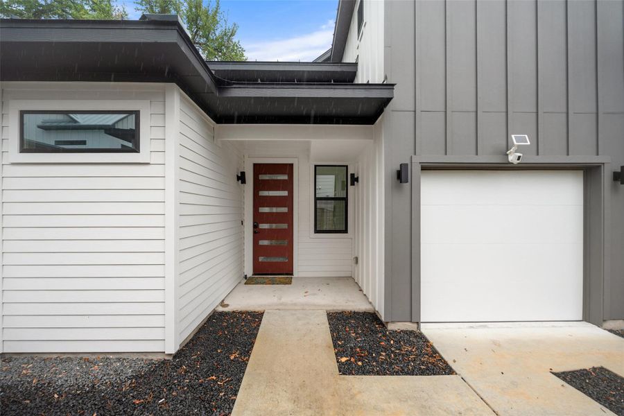 Exterior details and patio area of a home in , Austin (Image 22).
