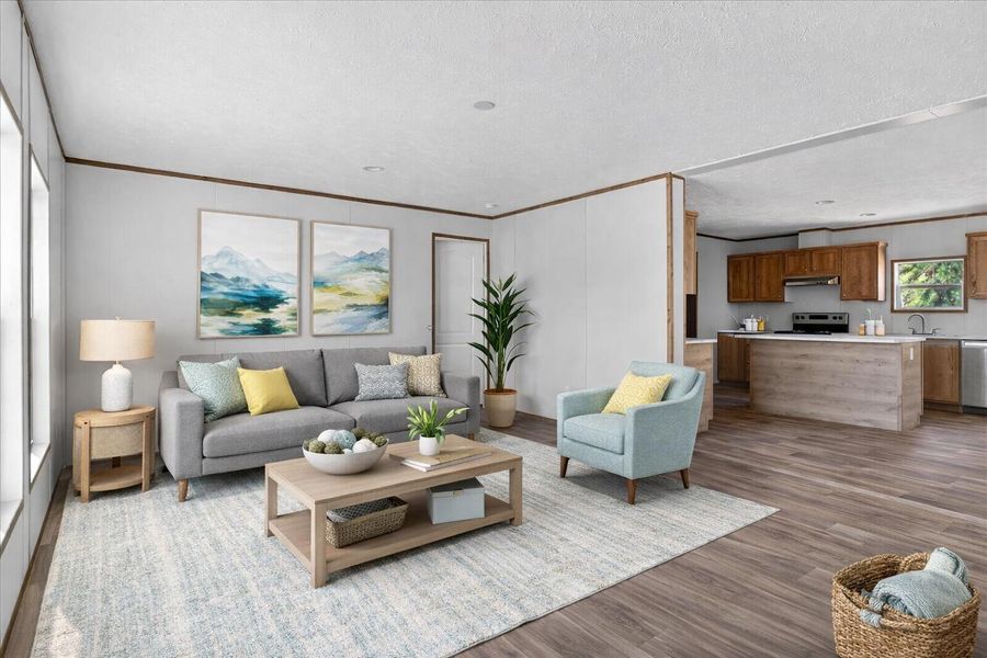 Furnished interior view inside a new home in , Cross (Image 10). Furnished interior view inside a new home in , Cross (Image 10).