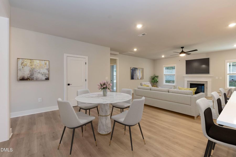 Furnished interior view inside a new home in Kelly Farms, Lillington (Image 9). Furnished interior view inside a new home in Kelly Farms, Lillington (Image 9).