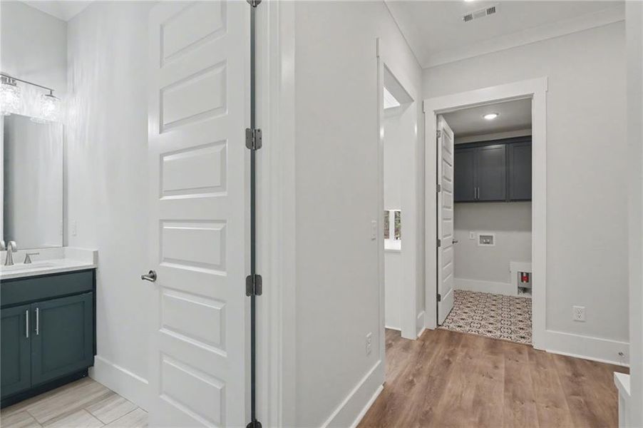 Furnished interior view inside a new home in , Clarkesville (Image 11).