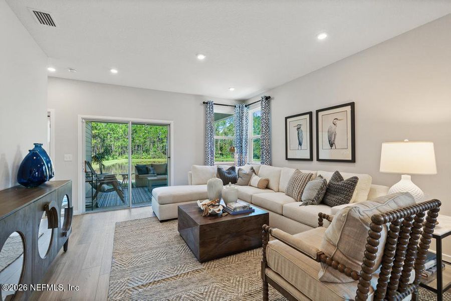 Furnished interior view inside a new home in Seminole Palms, Palm Coast (Image 13).