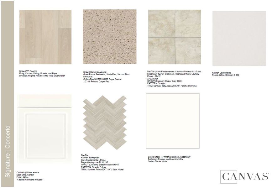 Sample of building materials used in homes in Trailstone Townhomes - The Westerly Collection, Arvada (Image 16).