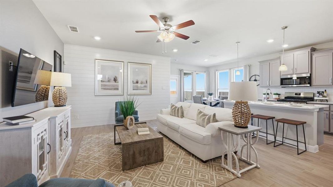 Furnished interior view inside a new home in Eagle Creek, Denton (Image 13).