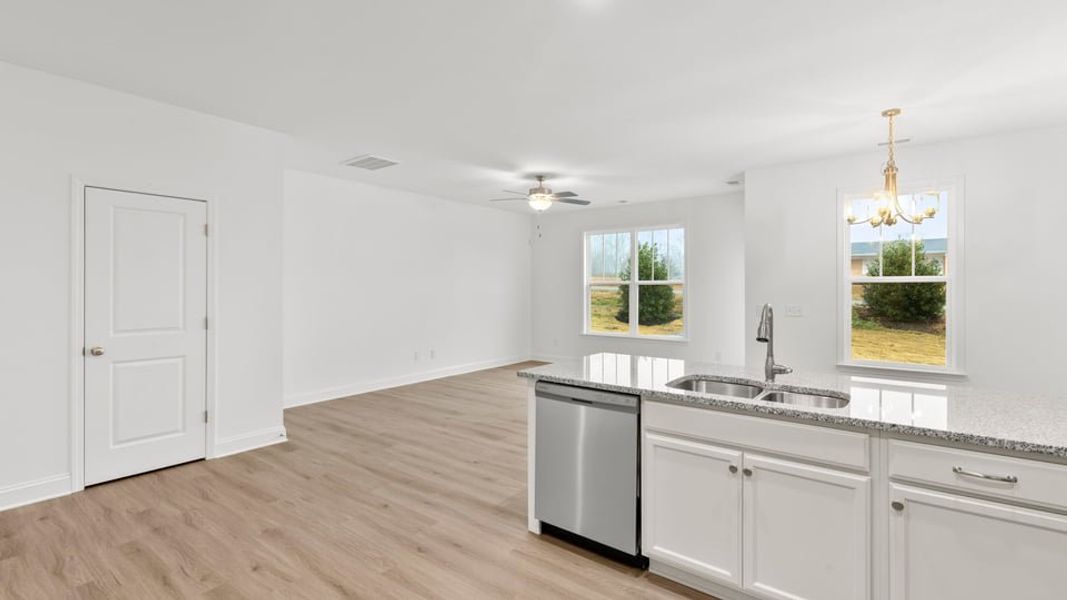 Representative furnished interior of a home built from the Interior Unit by D.R. Horton in Pearson Road Townhomes, Easley (Image 8).