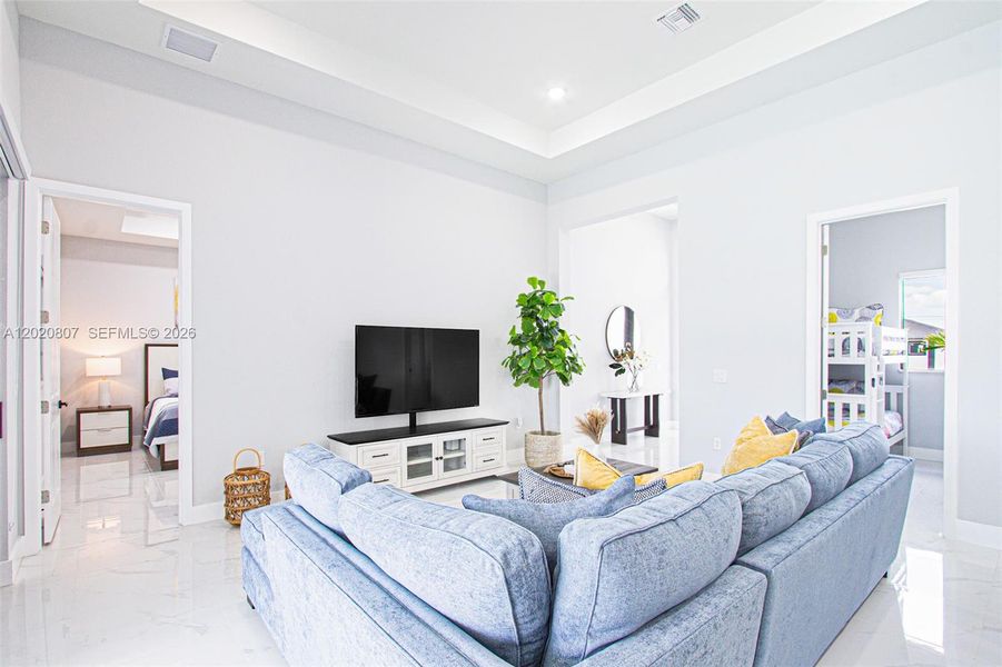 Furnished interior view inside a new home in , Cape Coral (Image 42).