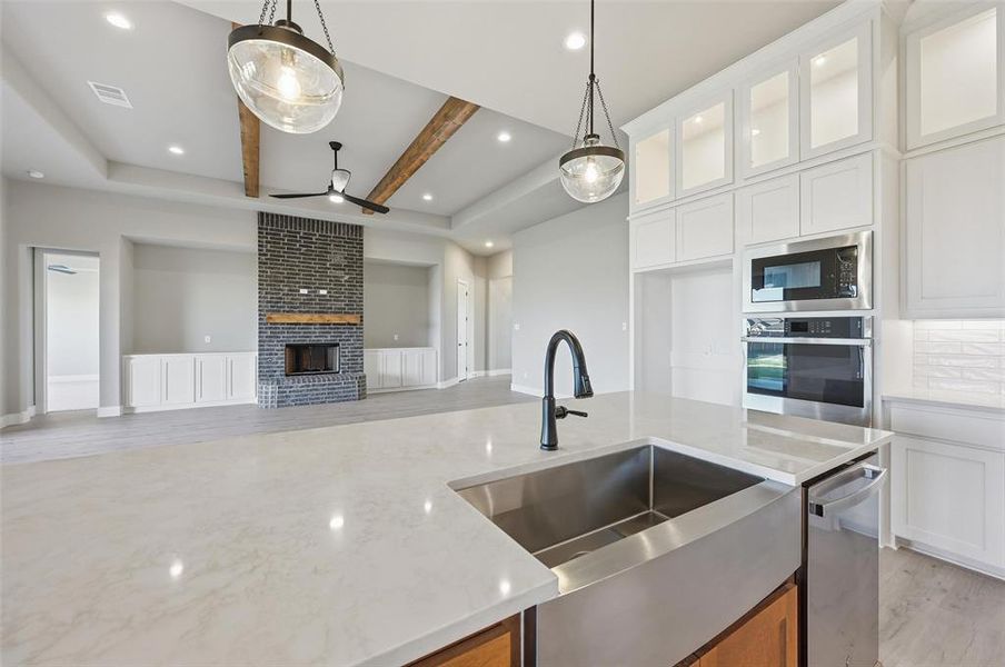 Furnished interior view inside a new home in Coyote Crossing, Godley (Image 6).