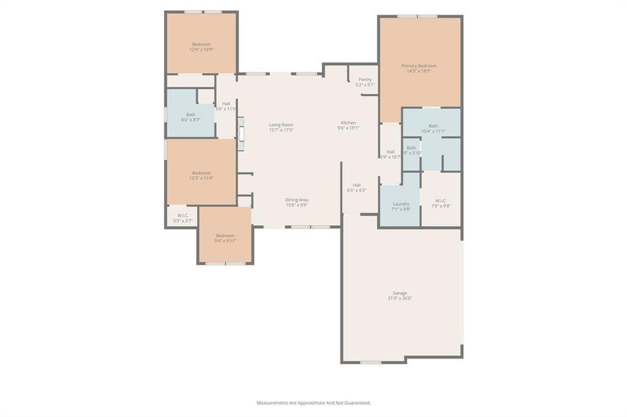 2D floor plan layout of this home in , Greenville, TX (Image 3).