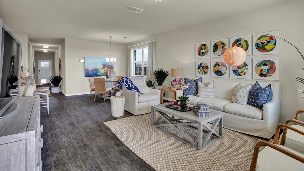 Furnished interior view inside a new home in Southgrove, Kyle (Image 27). Furnished interior view inside a new home in Southgrove, Kyle (Image 27).