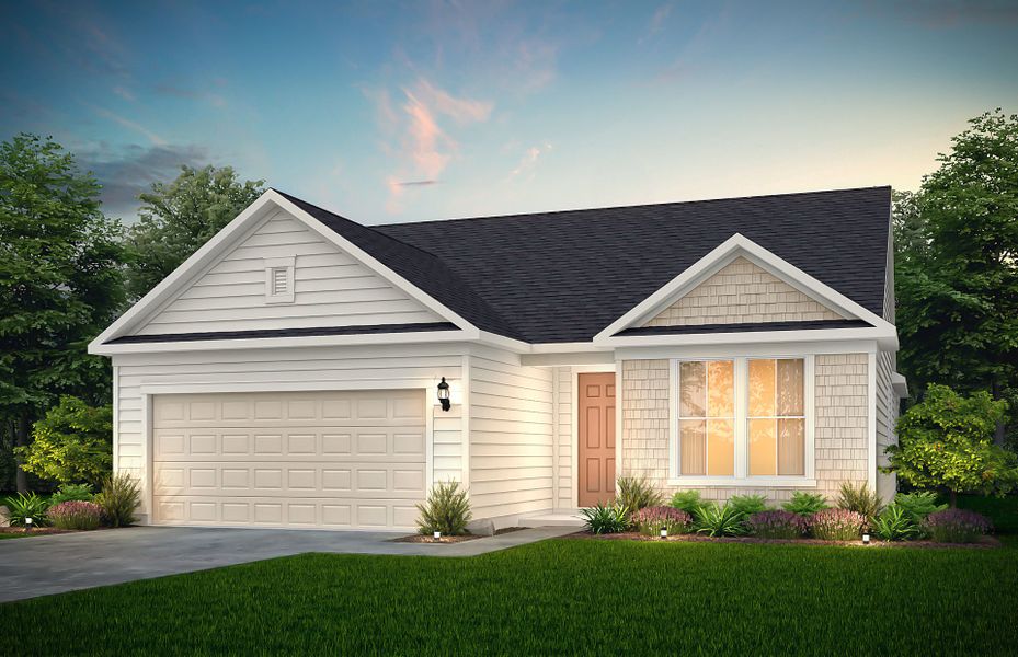 Front exterior of a new home in Del Webb at Lake Oconee, Greensboro, GA, highlighting curb appeal (Image 22).
