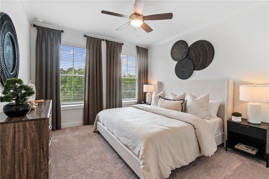 Furnished interior view inside a new home in Market Square at Sawnee Village, Cumming (Image 16).