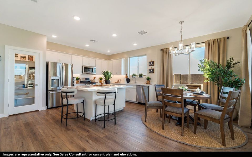Representative furnished interior of a home built from the Tempe by CastleRock Communities in Rancho Mirage, Maricopa (Image 10).