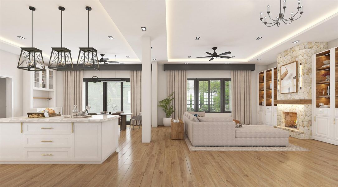 Furnished interior view inside a new home in , Dripping Springs (Image 5).