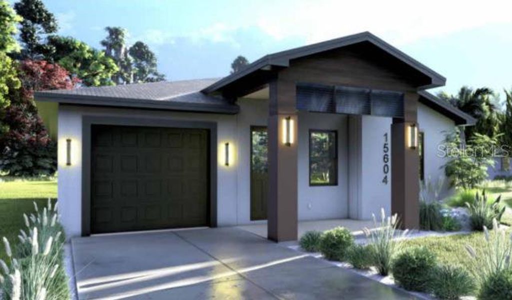 Front exterior of a new home in , Dade City, FL, highlighting curb appeal (Image 2). Front exterior of a new home in , Dade City, FL, highlighting curb appeal (Image 2).