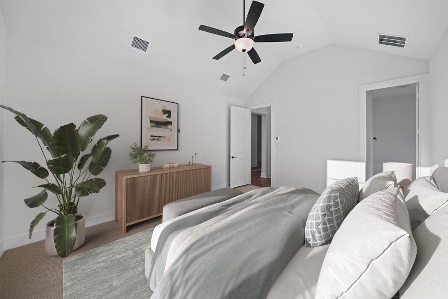 Furnished interior view inside a new home in Edgewater, Fate (Image 19).