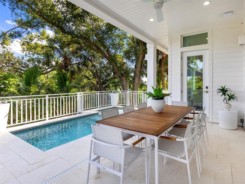 Exterior details and patio area of a home in , Sarasota (Image 30).
