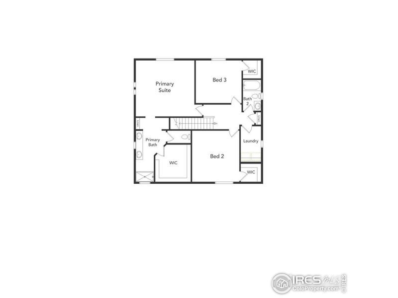 2D floor plan layout of this home in , Johnstown, CO (Image 3). 2D floor plan layout of this home in , Johnstown, CO (Image 3).