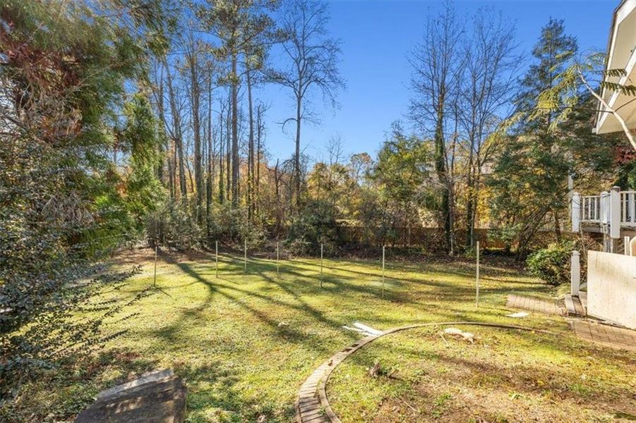 Exterior details and patio area of a home in , Marietta (Image 3). Exterior details and patio area of a home in , Marietta (Image 3).