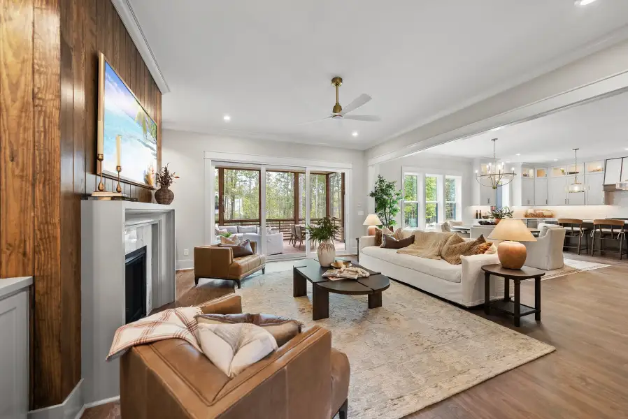 Furnished interior view inside a new home in Corbett Landing, Pittsboro (Image 4).