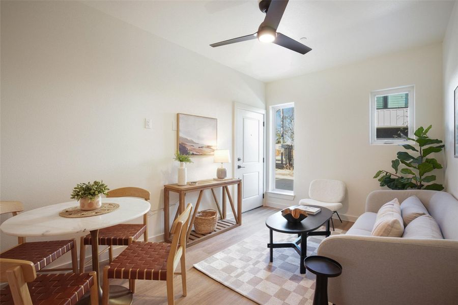 Furnished interior view inside a new home in , Austin (Image 8).