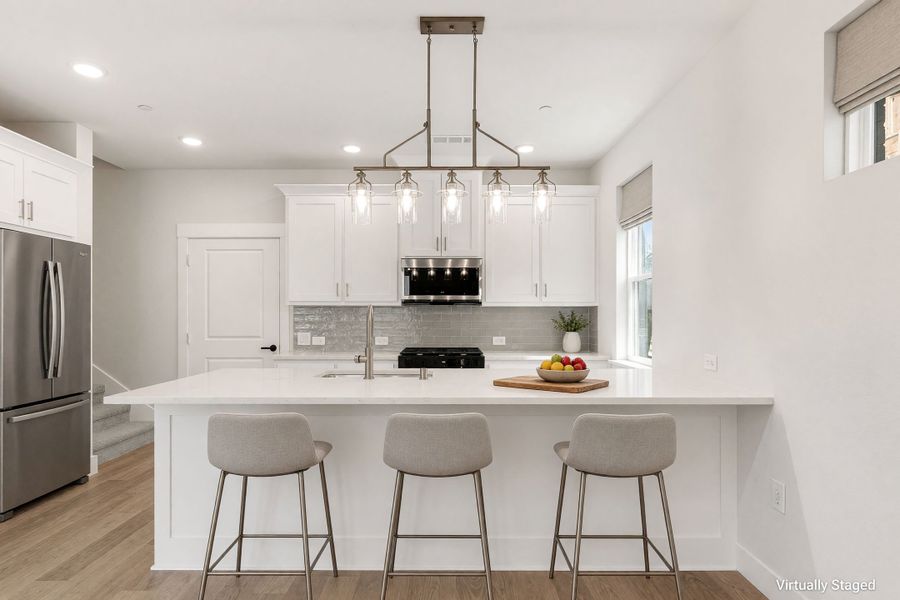 Furnished interior view inside a new home in Willow Grove Townhomes, Melissa (Image 10).