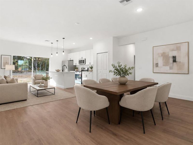 Furnished interior view inside a new home in , Dunnellon (Image 22).