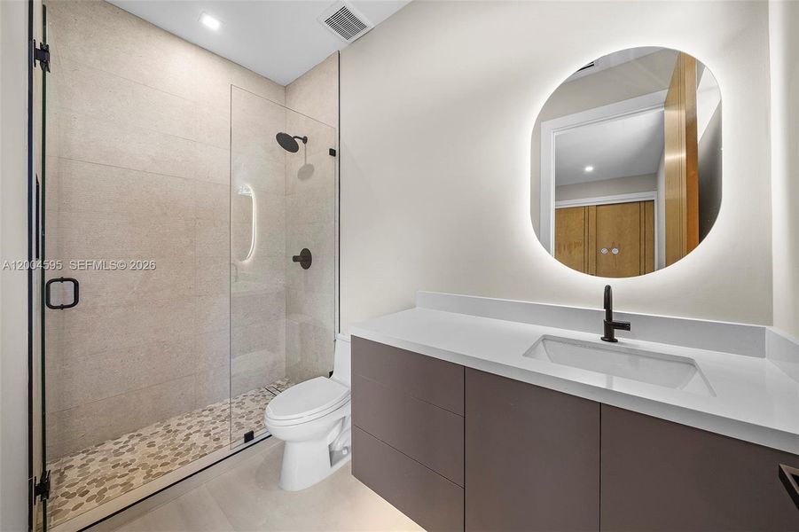 Furnished interior view inside a new home in , Miami (Image 32).