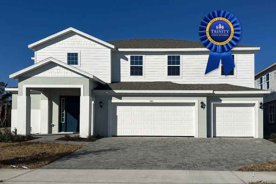 Front Exterior View of a Modern Central Florida Home