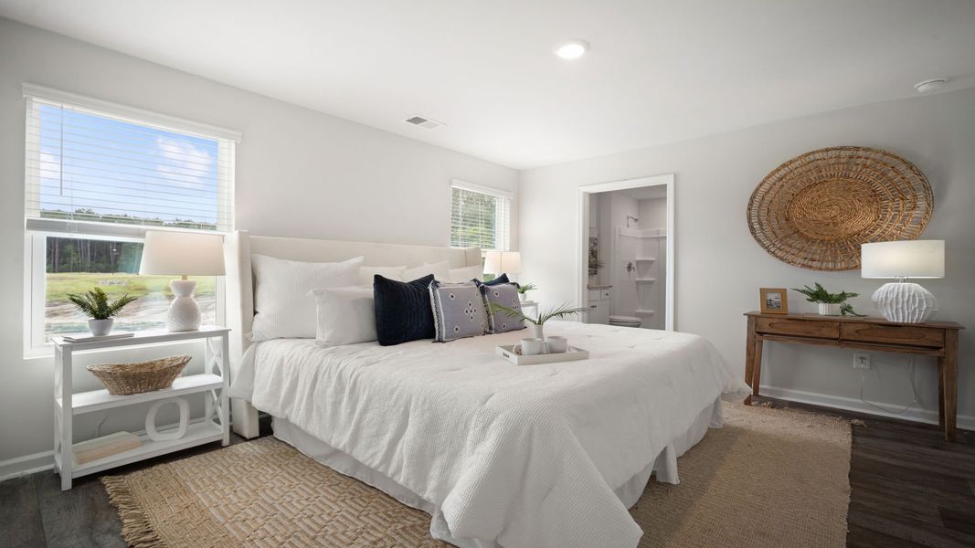 Representative furnished interior of a home built from the Downing by D.R. Horton in Palm Ridge, Guyton (Image 6).